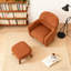 Chaise de loisir rembourrée avec repose-pieds-121101599