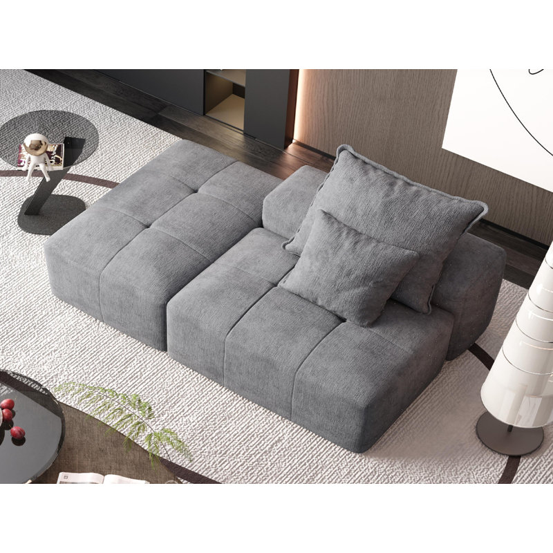 Flâneuse rembourrée, Gris