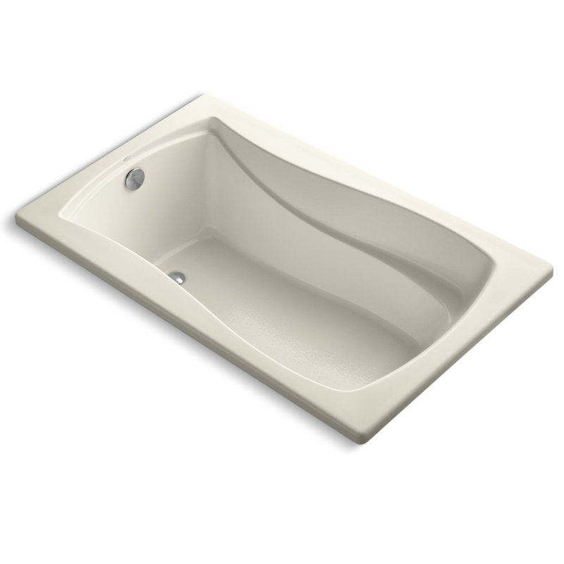 Mariposa 60" x 36" Soaking Bathtub, Almond