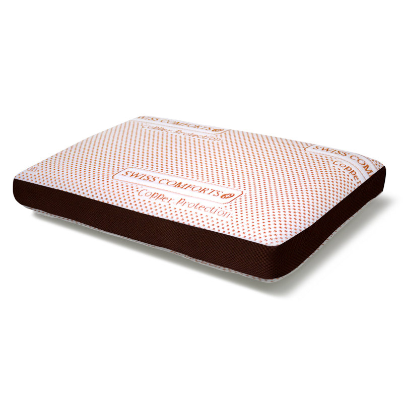 Copper Infused Memory Foam Standard  Bed Pillow