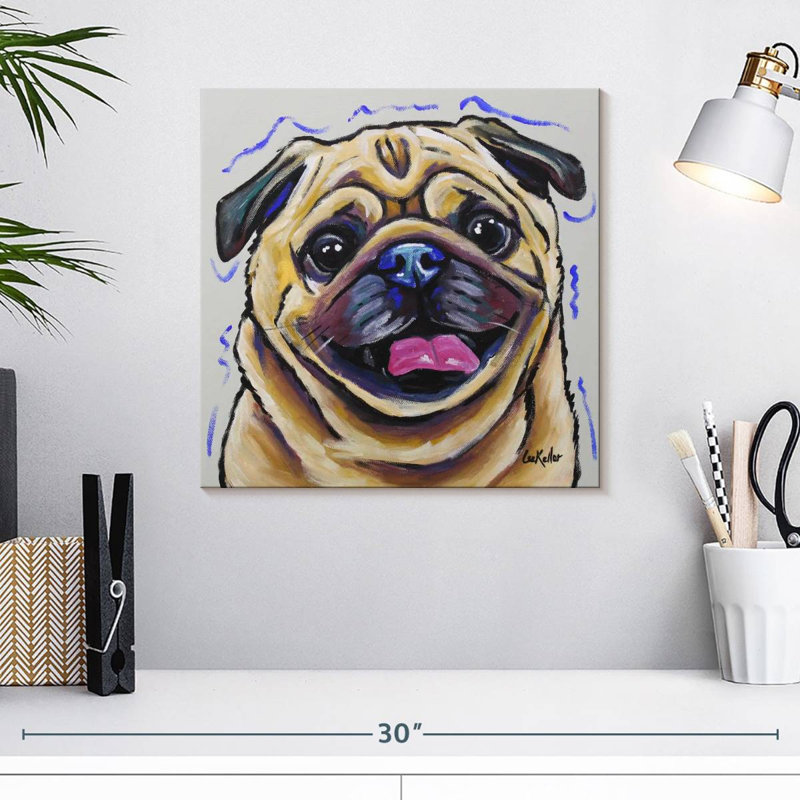 Crowle Pug Napoleon, H 16 po x l 16 po