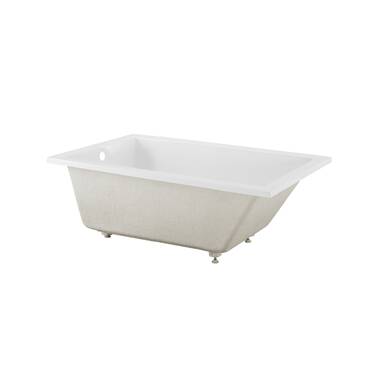 KOHLER Underscore 60 in. x 36 in. Rectangular Soaking Bathtub with  Reversible Drain in White K-1848-0 - The Home Depot