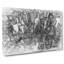 Birds Eye View of New York City in Abstract - Wrapped Canvas-55317419