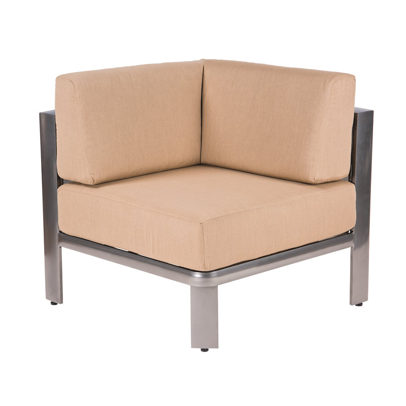 Canapé modulaire de patio avec coussins Metropolis, Sunbrella® ‑ lin sésame