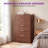 Modern Drawers Dresser for Bedroom, Wide Wood Dressers & Chests of Drawers w/Curved Profile Design-491572505-491097394
