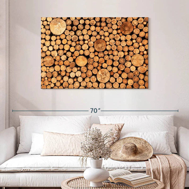 Avery Stacked Logs, 30" H x 45" W