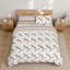 Aspire Homeware Ochre Abstract Stripe Duvet Cover Set (Pack of 2)-132286272
