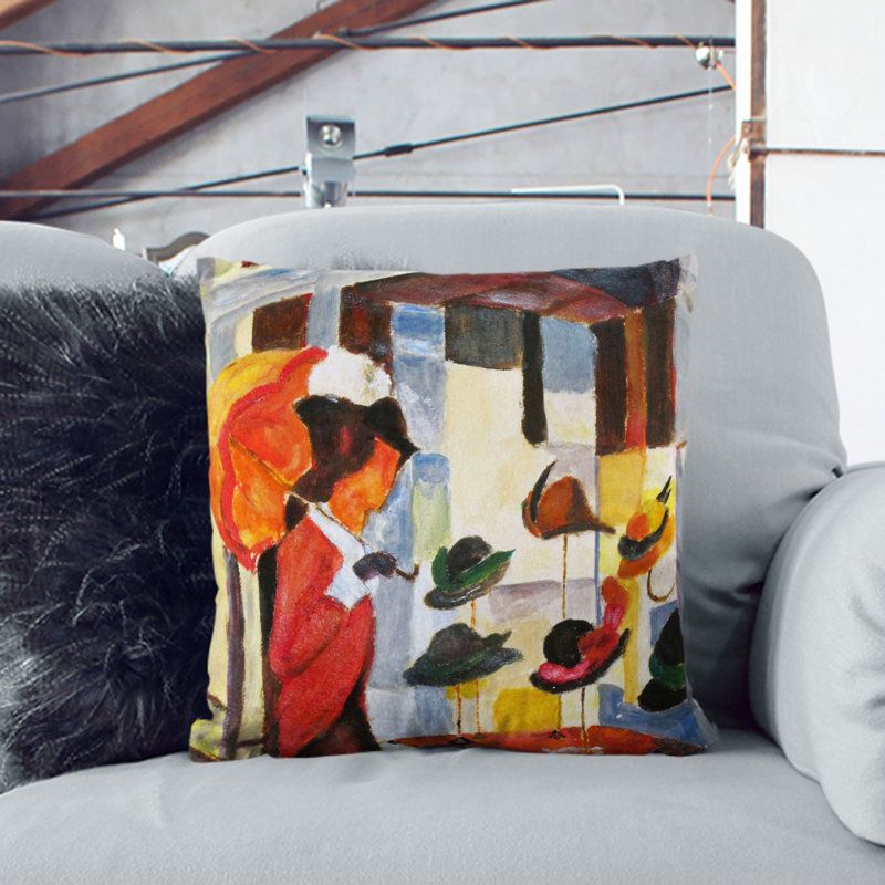 Square Cushion, 40cm H x 40cm W x 15cm D, Black