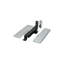 Deltana DASH95U26D Spring Hinge, Double Action w/ Solid Brass Cover Plates in Brushed Chrome-1062216517