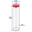 Tubes de rangement en plastique 2 po x 8,25 po-105785090-105785091