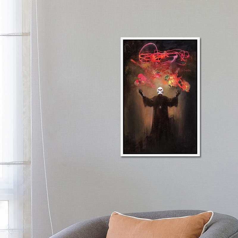 Devils Generation by Frank Frazetta - Print on Canvas, 66.04 cm H x 45.72 cm W, White Framed Canvas