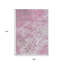 Tapis intérieur lavable abstrait 9 pi x 12 pi rose
