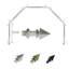 Tringle à rideaux simple ajustable pour fenêtre en baie de 0,81 po Iove-689651042-759600791