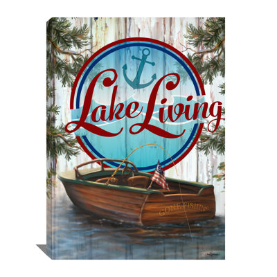 Lake Living Canvas Wall Art