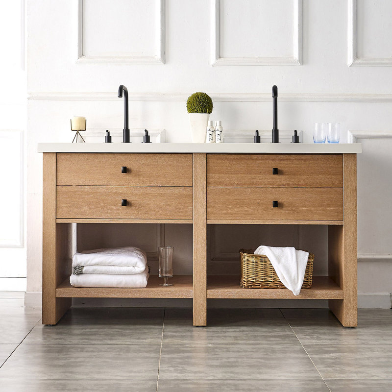 Ensemble de meuble-lavabo double 60 po