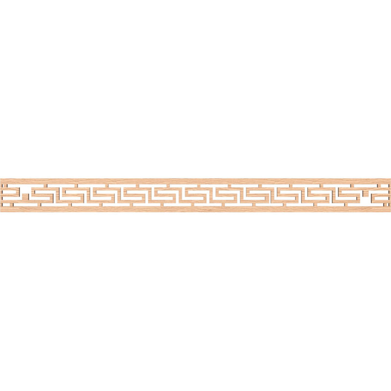 Moulure de panneau H T, H 4 po x l 46,375 po x P 0,25 po, Chêne rouge