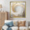 Gold And White Soft Wave Vortex III - Abstract Spirals Canvas Prints