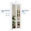 CHIC Mode Doors 36 po x 80 po 1 porte en panneau de fibres à densité moyenne à panneau uni en MDF avec quincaillerie-117215167