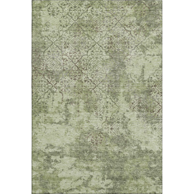 Premium Machine Washable Prisco Aloe Rug