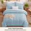 Ensemble d'édredon pour lit très grand Boho - 3 pièces bleu clair clair, ensemble de literie en jacquard de ferme avec broderie, douceur toutes saisons pour chambres douillettes et cadeaux boho-chic-105490890-125998139