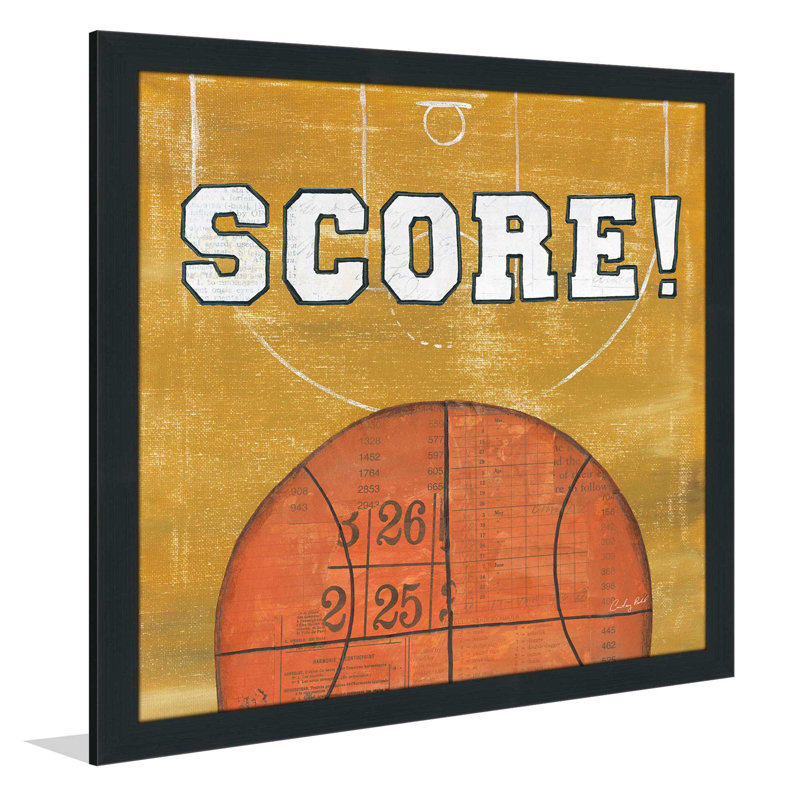 «On the Field II Score», impression, H 21,5 po x l 21,5 po x P 0,75 po, Cadre espresso