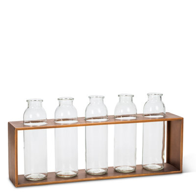 Vase 5 bouteilles en forme de bouteille de lait