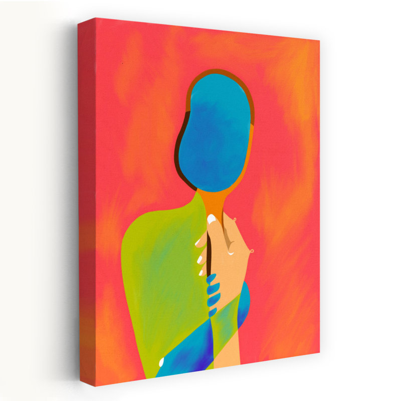 Art contemporain contemporain abstrait, H 24 po x l 16 po