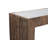 Jesualdo Wood Console Table with Marble-Top