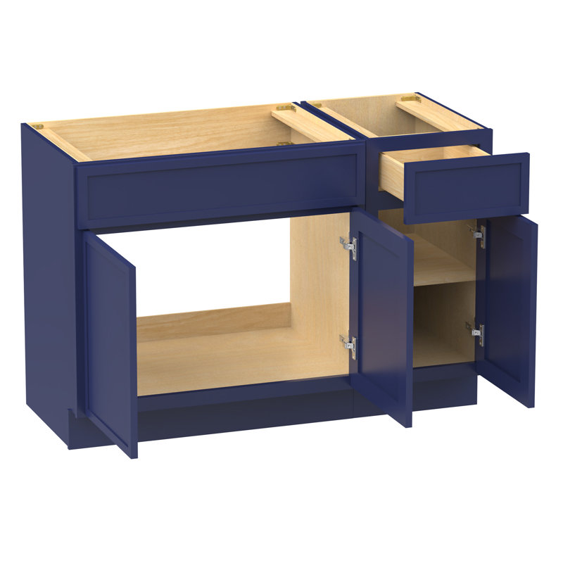 Base de meuble-lavabo simple 45 po seulement, Bleu