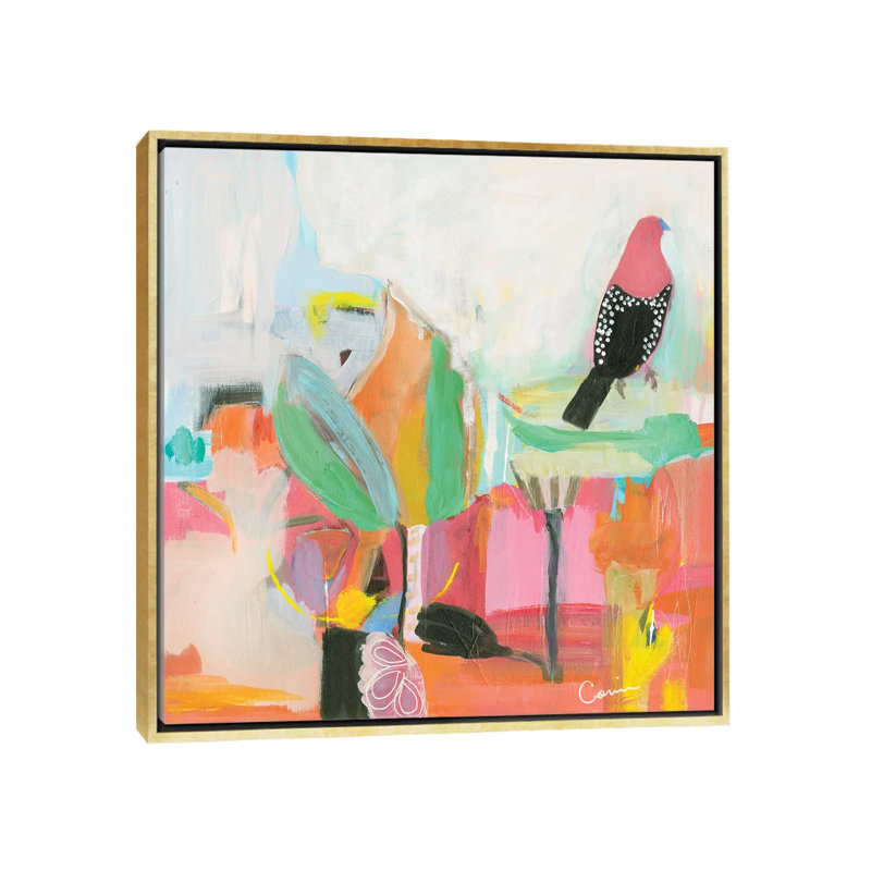 «Summer Dream On Canvas» par Connie Collum, reproduction, H 26 po x l 26 po x P 1,5 po, Encadrement doré