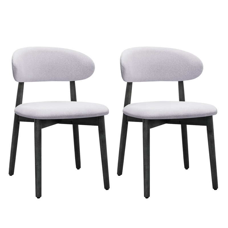 Ensemble de 4 chaises sans accoudoirs, 4, Noir, Bleu