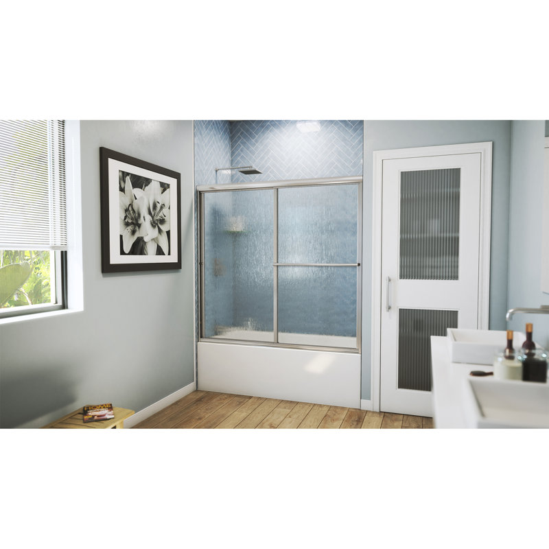 Cadre de porte l 56 po x H 57,5 po, Pluie, Nickel