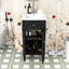 Meuble-lavabo compact avec lavabo en céramique intégré, porte à fermeture en douceur et tablette réglable-1348442693