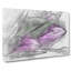 Bunch Of Purple Tulips In Abstract - Wrapped Canvas Print-55313117