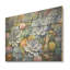 Breloque succulent bleu et vert - Succulent bois, art mural sur bois de pin naturel-1218285179