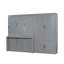 Grand mur de lit gris avec rangement hydraulique pour installation dans la chambre d'amis