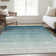 Premium Machine Washable Prisco Teal Rug
