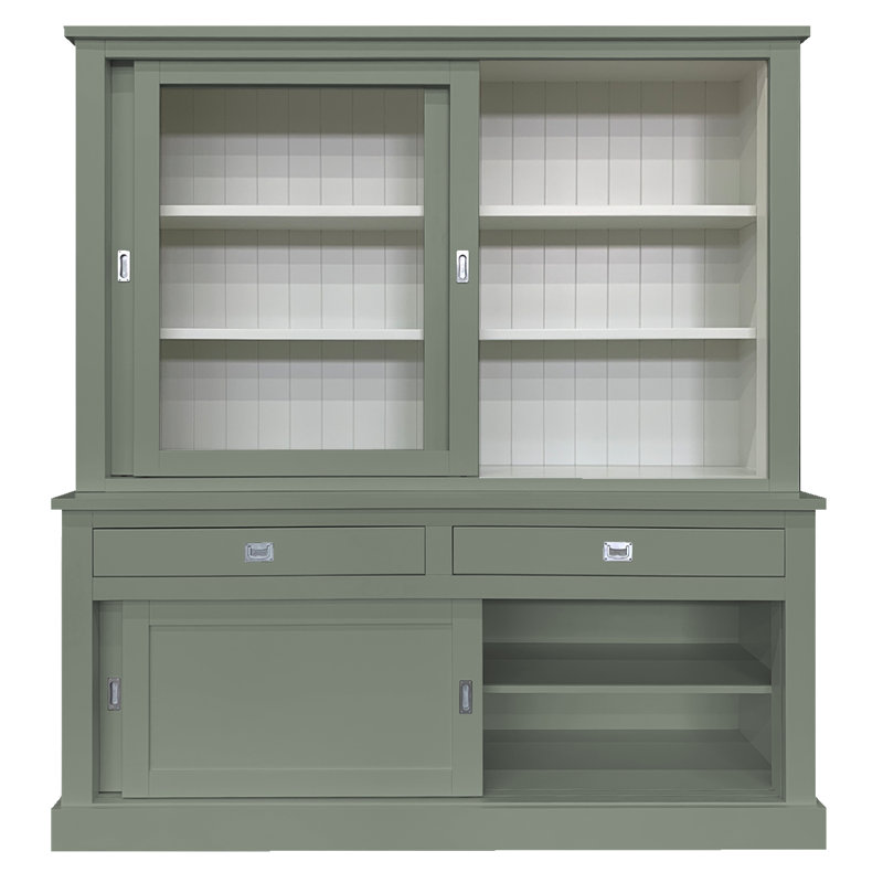 Antione Display Cabinet, Cement Grey 
