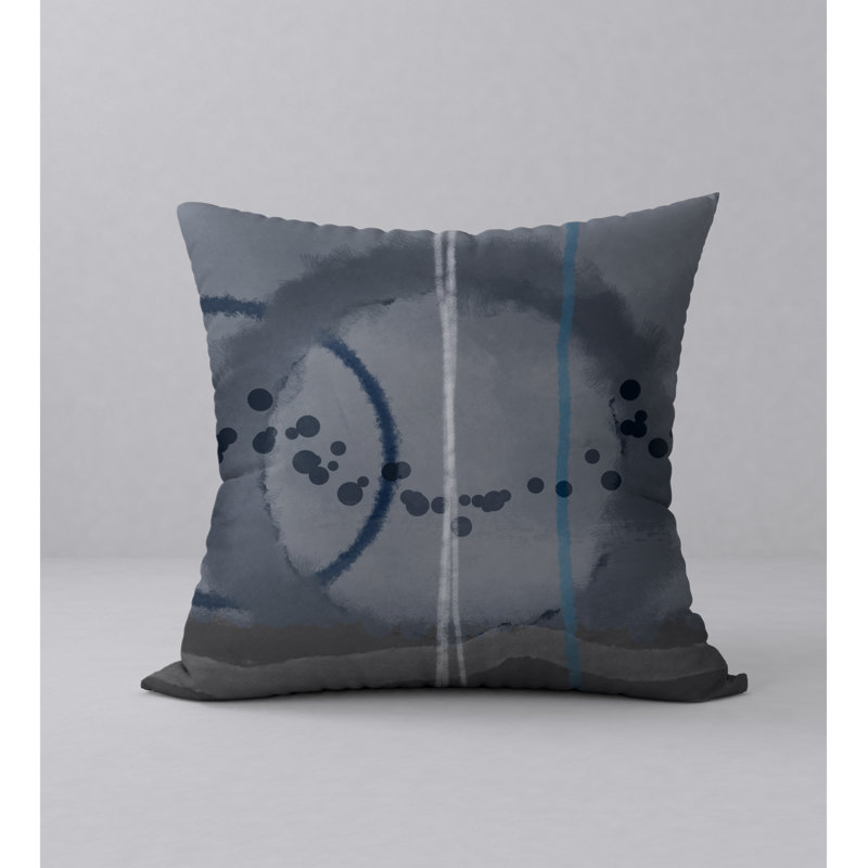 Abstract Reversible Throw Pillow, 24" x 24"