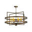 Lustre géométrique 6 lumières de style bougie Wolken