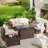 4- Person Outdoor Seating Group With Cushions-588386821