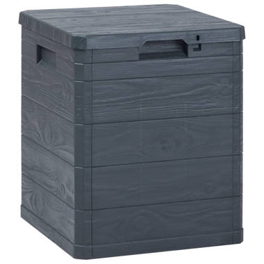 Dakota Fields Akshaj Water Resistant Plastic Deck Box in Anthracite &  Reviews