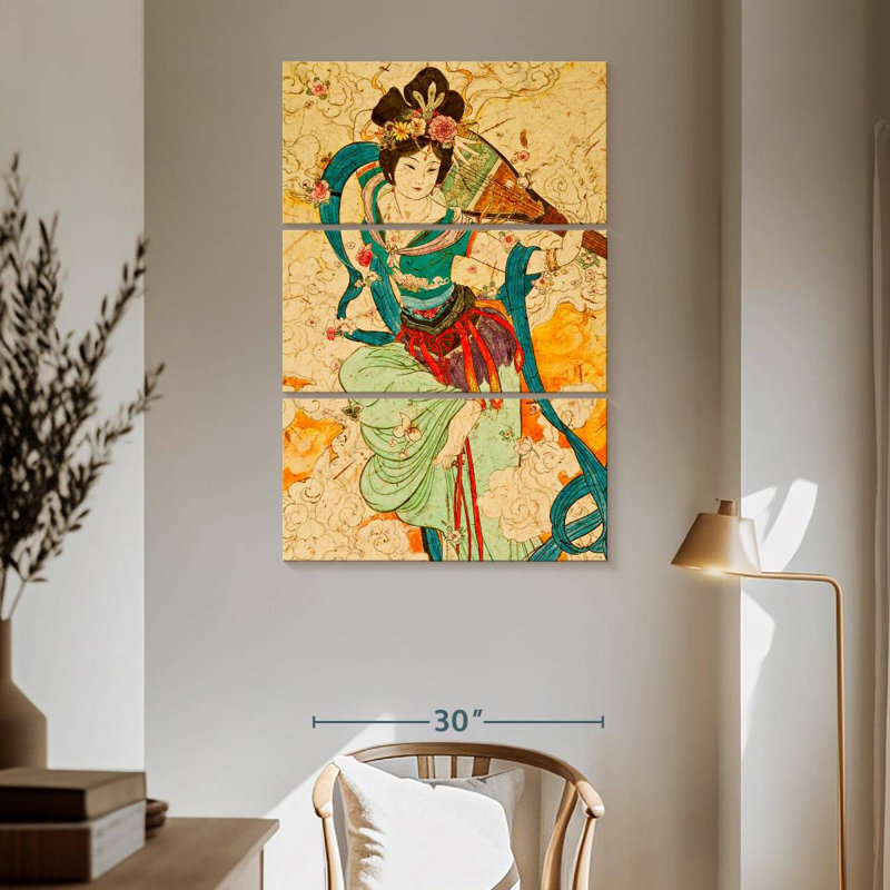 Musicienne chinoise Leisha, H 65 po x l 42 po