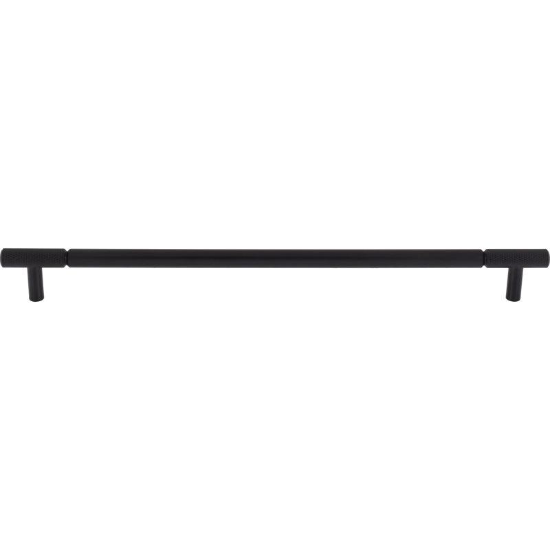 Prestwick Bar Pull, Flat Black, 12" Center To Center