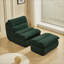 Chaises longues | Fauteuil inclinable moderne en velours côtelé avec repose-pieds pour petits espaces, salon, chambre à coucher | Velours côtelé | Vert-1991496039