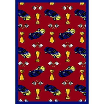 Tapis «Just for Kids Start Your Engines», Rectangle 3 pi 10 po x 5 pi 4 po