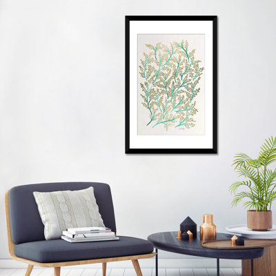 « green gold branches », impression sur toile tendue