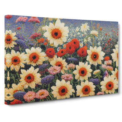 Enlightening Flower Market - Wrapped Canvas