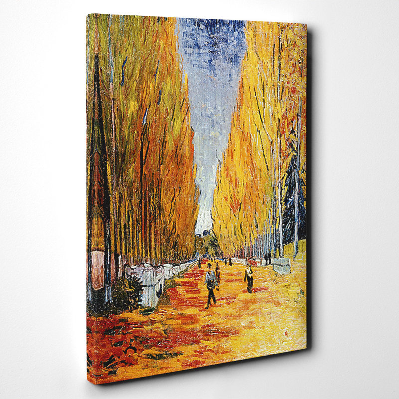 Tree Lined Path by Vincent van Gogh - Wrapped Canvas, 100cm H x 70cm W