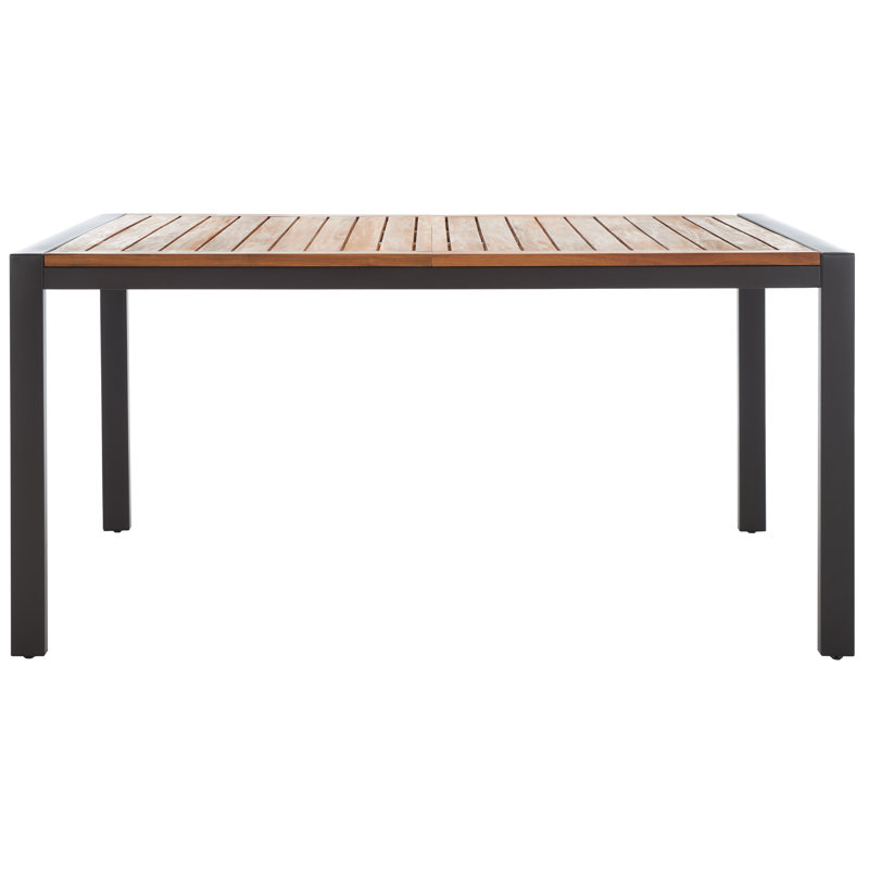Zaur Rectangular Metal Outdoor Dining Table , 35.43'' in. W 59.06'' in. D